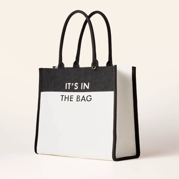 Kate Spade X Target NWT Black and White Large Tote It’s in the bag - Picture 2 of 8